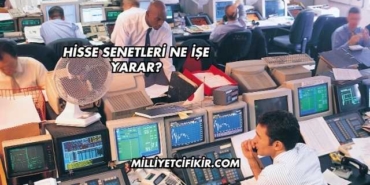 Hisse Senetleri Ne İşe Yarar?