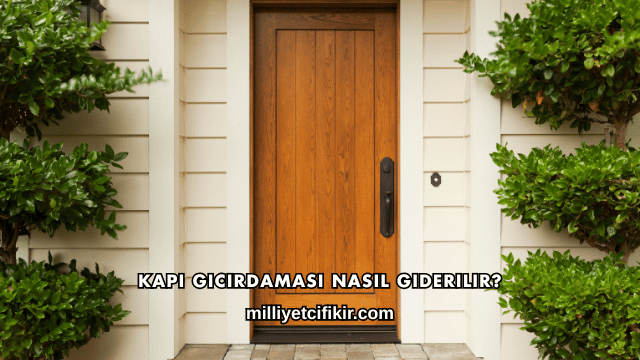 Kapı Gıcırdaması Nasıl Giderilir?